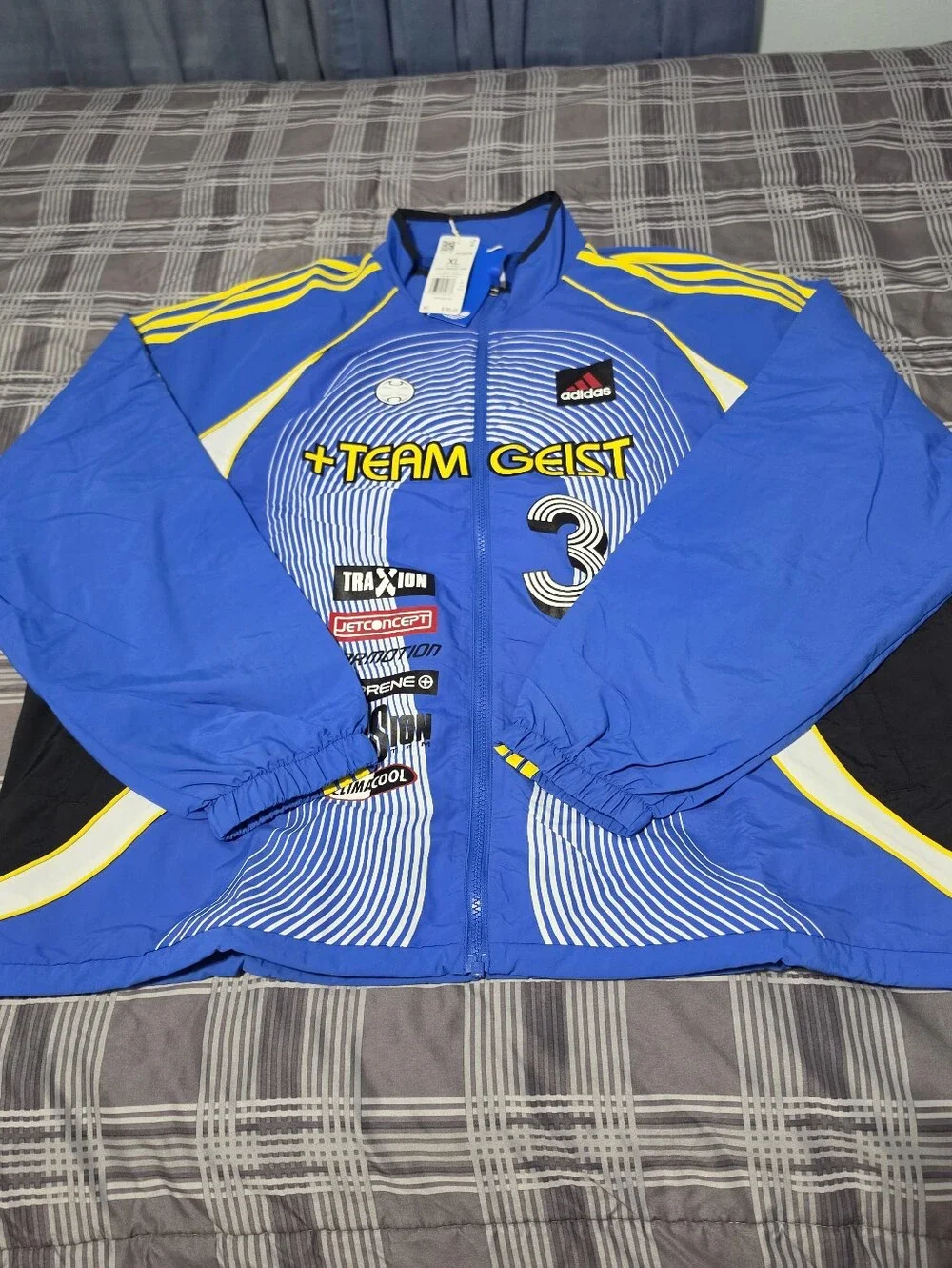 Adidas Team Geist Blue Athletic Track Jacket